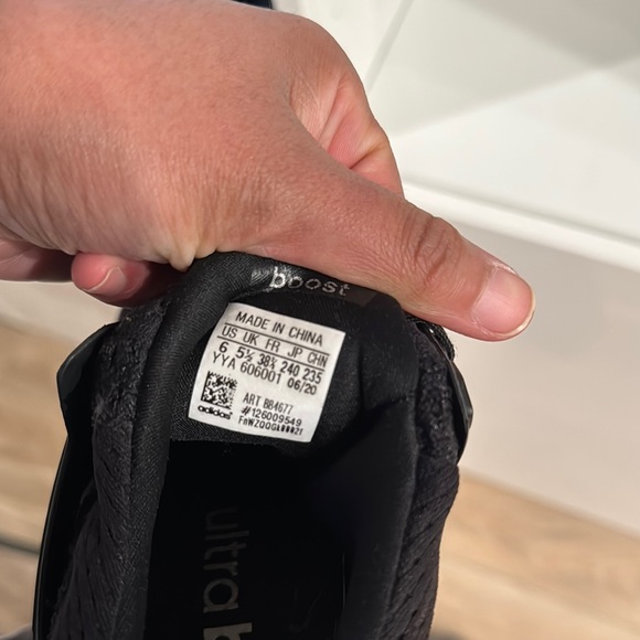 Adidas Black UltraBoost 1.0 “Triple Black” Sneakers - Picture 4 of 5